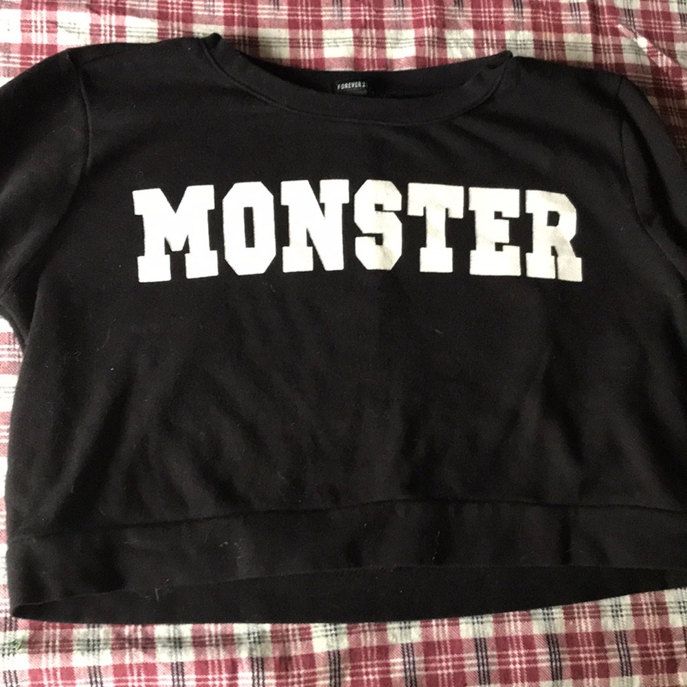 Cropped “Monster” sweater SIZE M